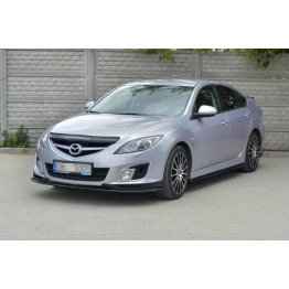 Накладка сплиттер на передний бампер на Mazda 6 GH Sport Hatch
